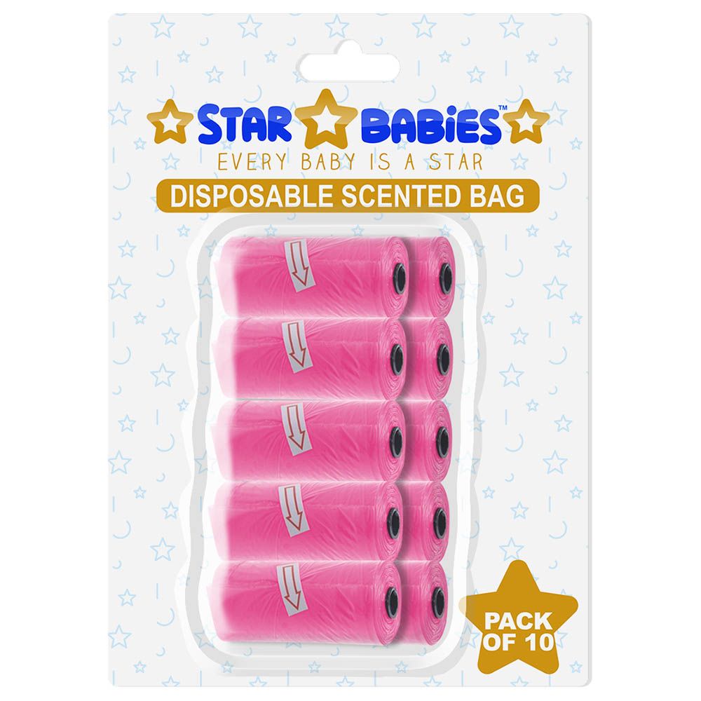 Star Babies - Scented Bag Blister - Pack of 10/150 Bags - Pink