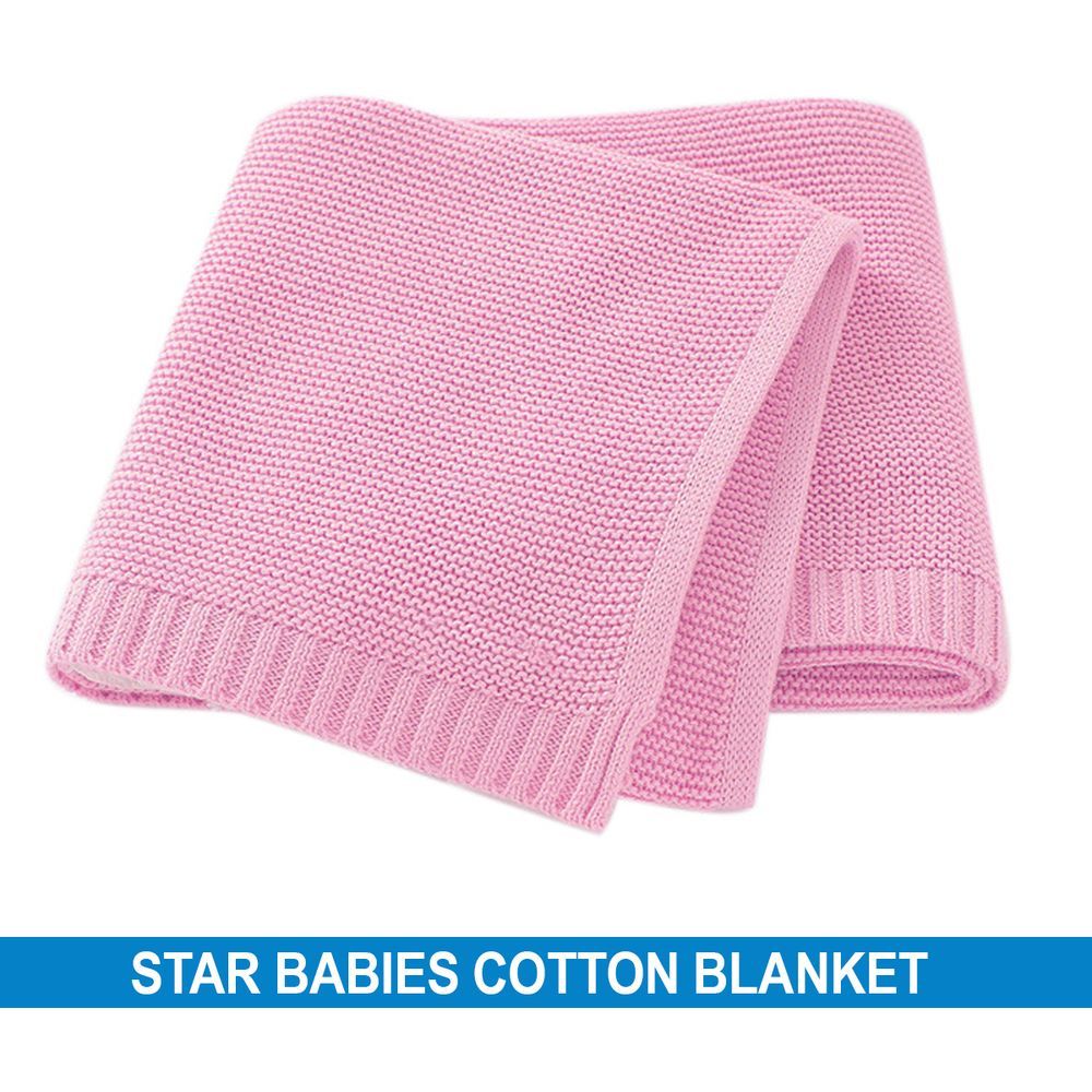 Star Babies - Cotton Blanket 70x90cm - Pink