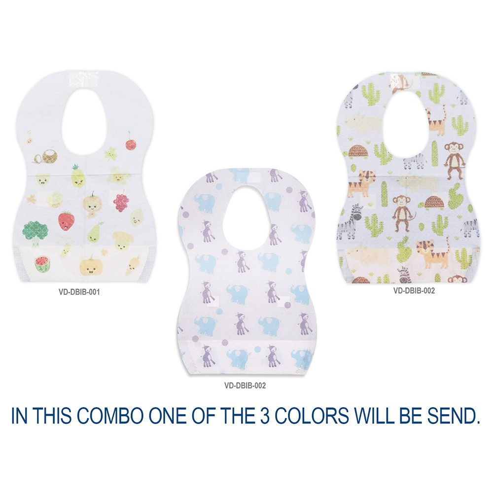 Star Babies - Diaper Caddy Organizer & Disposable Bib Assorted 5Pcs