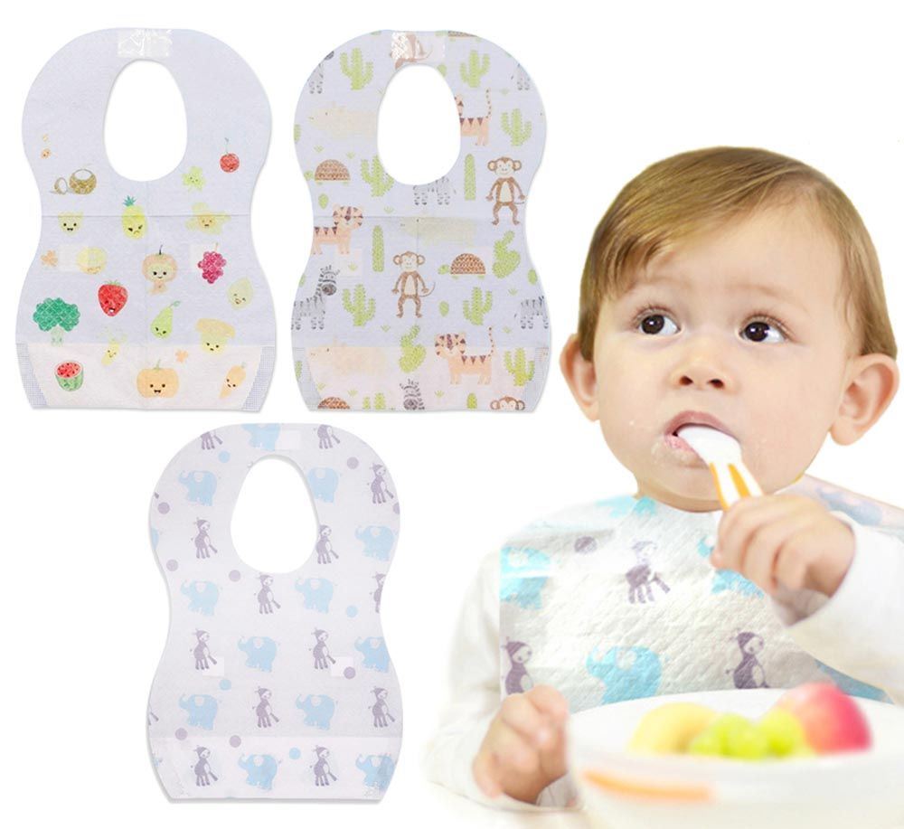 Star Babies - Combo Disposable Bibs 20 Pcs W/ Scented Bag 5 Pcs + Dispenser