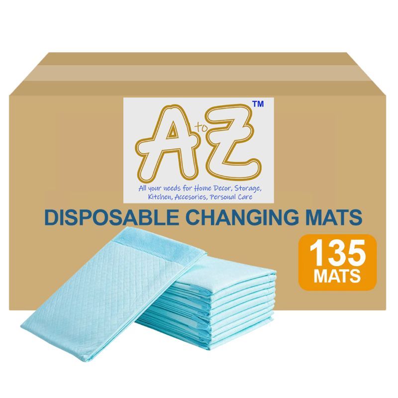 A to Z - Disposable Changing mats (45x60cm) Large, Pack Of 135 - Blue