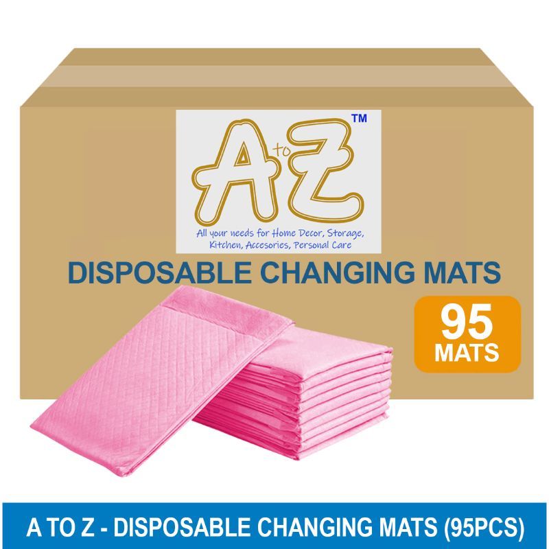 A to Z - Disposable Changing mats (45x60cm) Large, Pack Of 95 - Pink