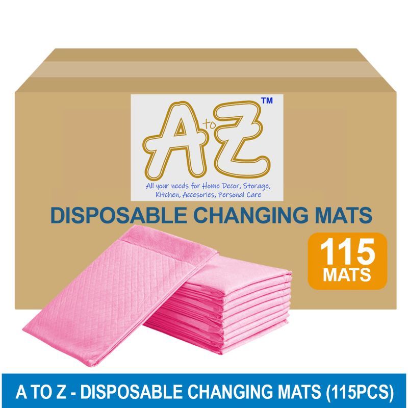 A to Z - Disposable Changing mats (45x60cm) Large, Pack Of 115 - Pink