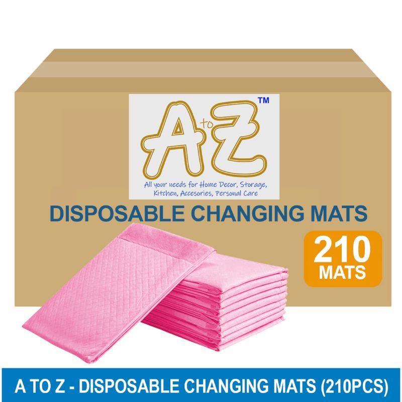 A to Z - Disposable Changing mats (45x60cm) Large, Pack Of 210 - Pink