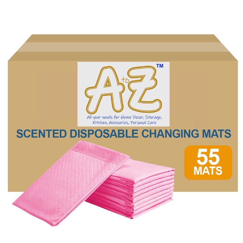 A to Z - Scented Disposable Changing mats (45x60cm) Large, Pack Of 55 - Pink