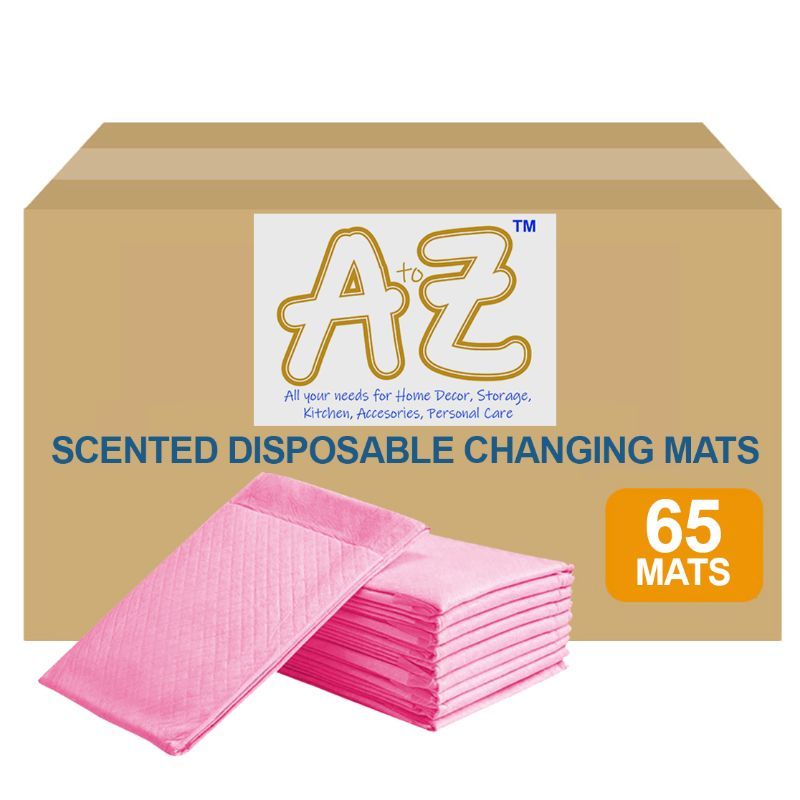 A to Z - Scented Disposable Changing mats (45x60cm) Large, Pack Of 65 - Pink