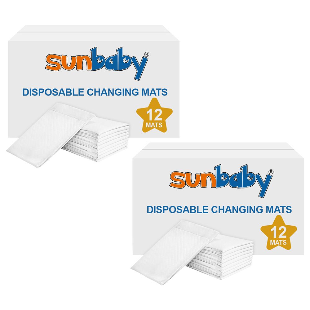 SunBaby - Disposable Changing Pack Of 12 - White