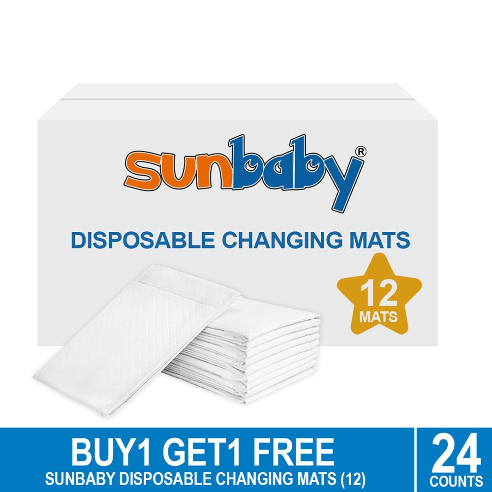 SunBaby - Disposable Changing Pack Of 12 - White