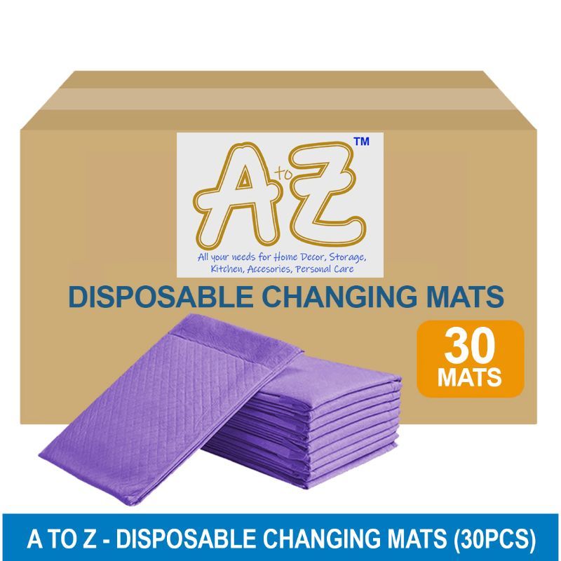 A to Z - Disposable Changing mats (45x60cm) Large, Pack Of 30 - Lavender