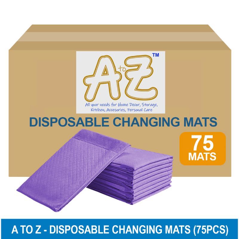 A to Z - Disposable Changing mats (45x60cm) Large, Pack Of 75 - Lavender