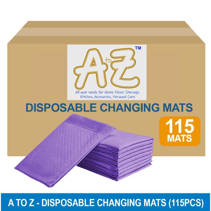 A to Z - Disposable Changing mats (45x60cm) Large, Pack Of 115 - Lavender