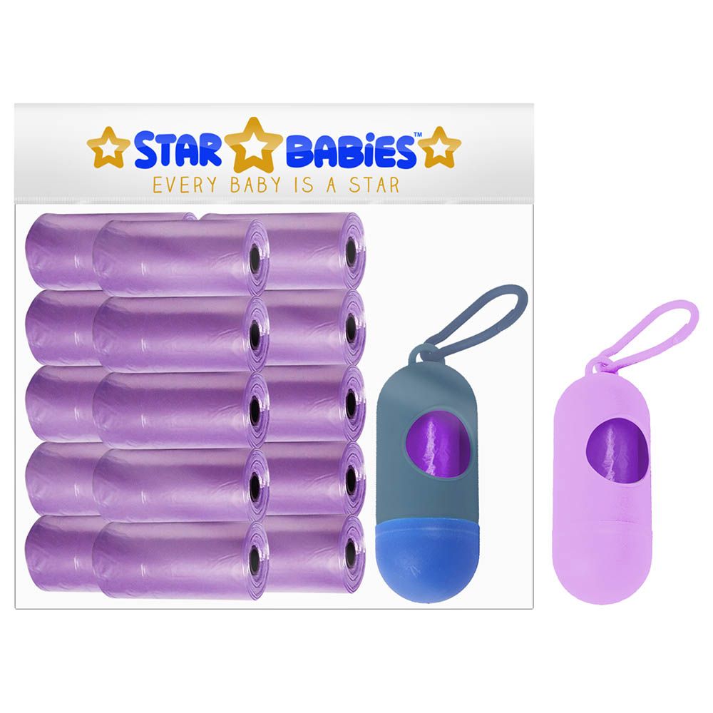 Star Babies Scented Bag Pack of 15/225 Bags Lavender & Assorted Dispenser