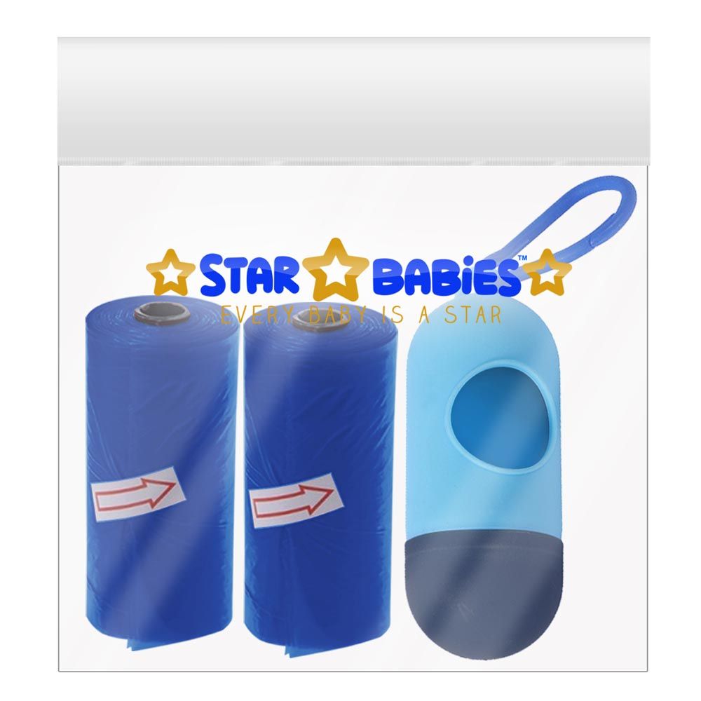 Star Babies - Scented Bag Navy Blue + Dispenser - Pack of 2/30 Bags