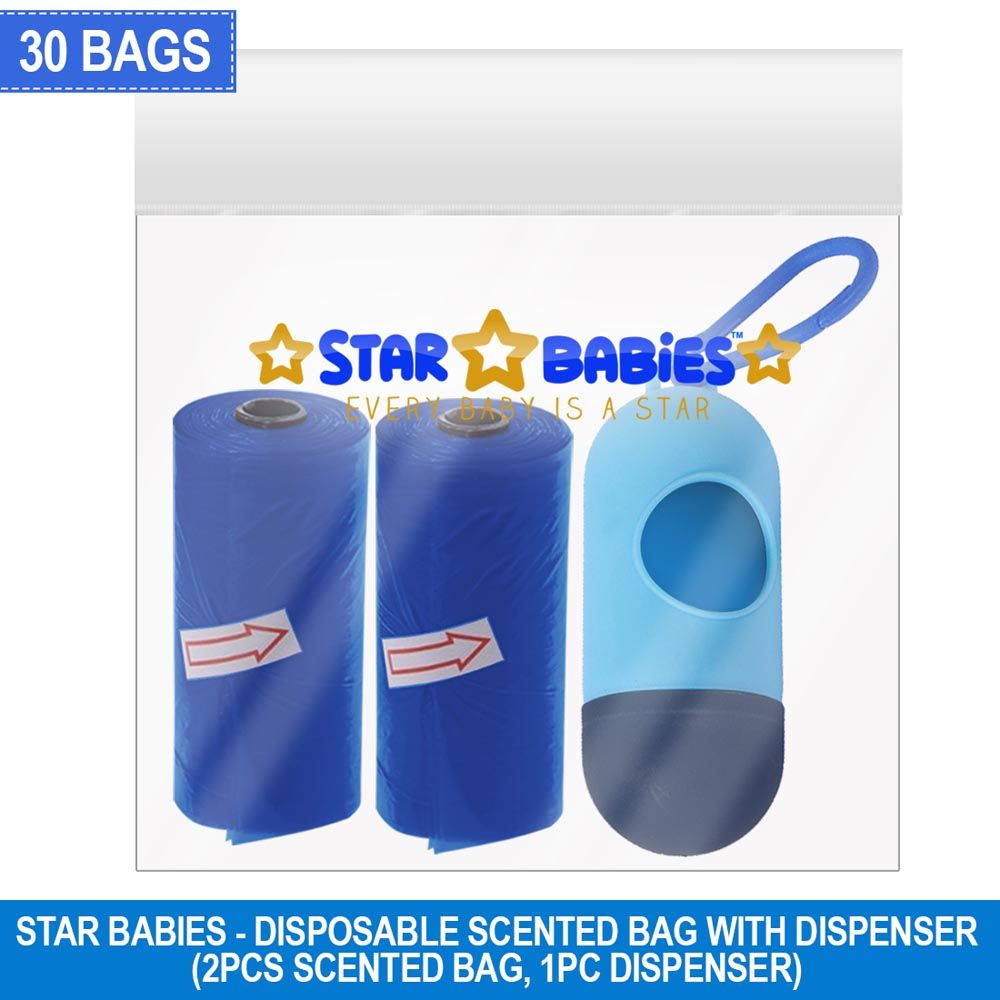 Star Babies - Scented Bag Navy Blue + Dispenser - Pack of 2/30 Bags