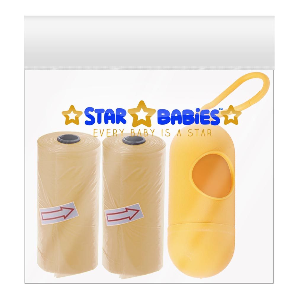 Star Babies - Scented Bag Ivory + Dispenser - Pack of 2/30 Bags