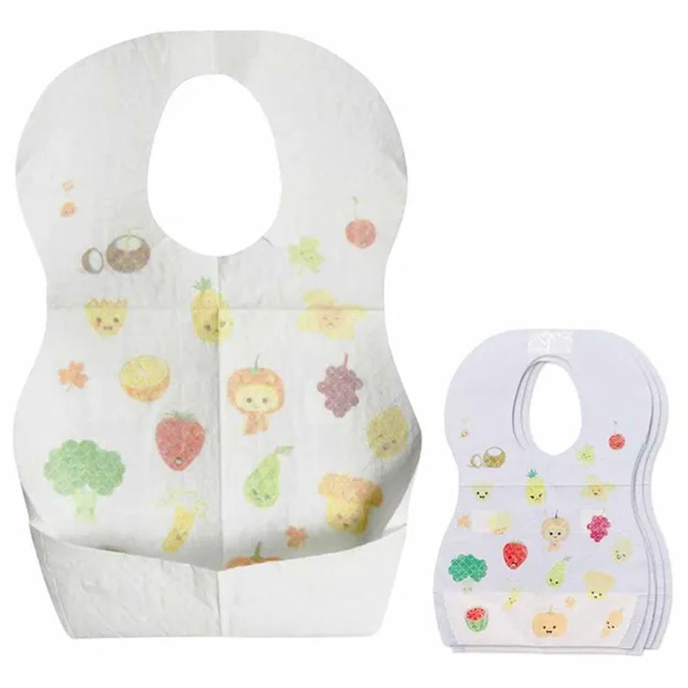 Star Babies - Disposable Changing Mat 30pcs & Disposable Towel 3pcs & Bibs 30pcs - White