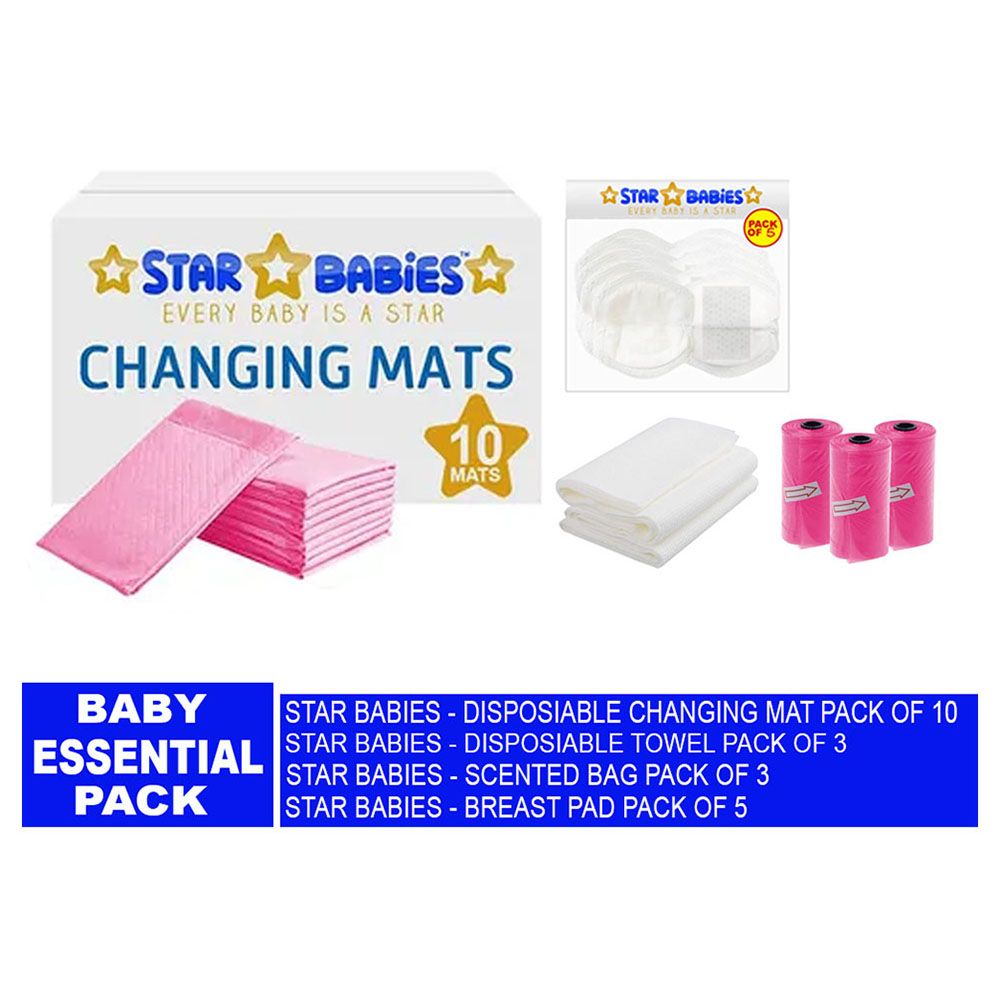 Star Babies - Baby Essentials Pack 4pcs - Pink