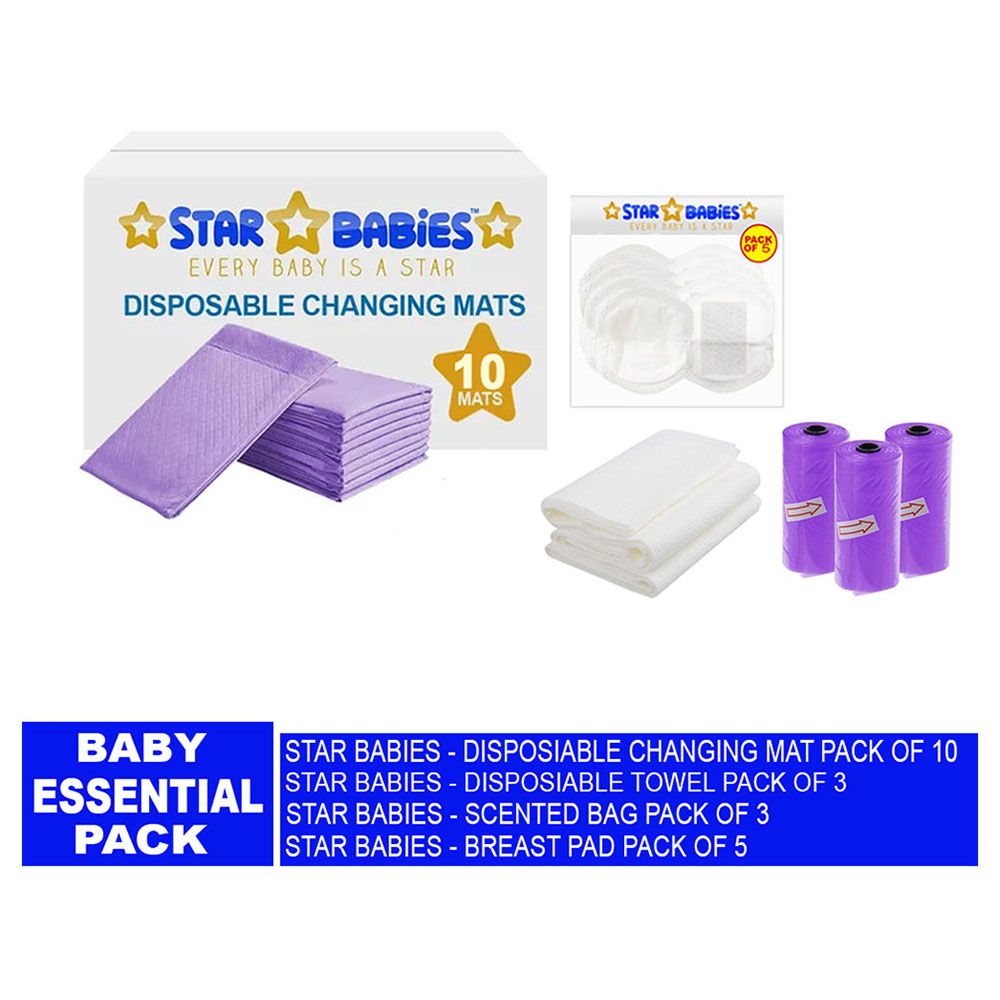 Star Babies - Baby Essentials Pack 4pcs - Lavender