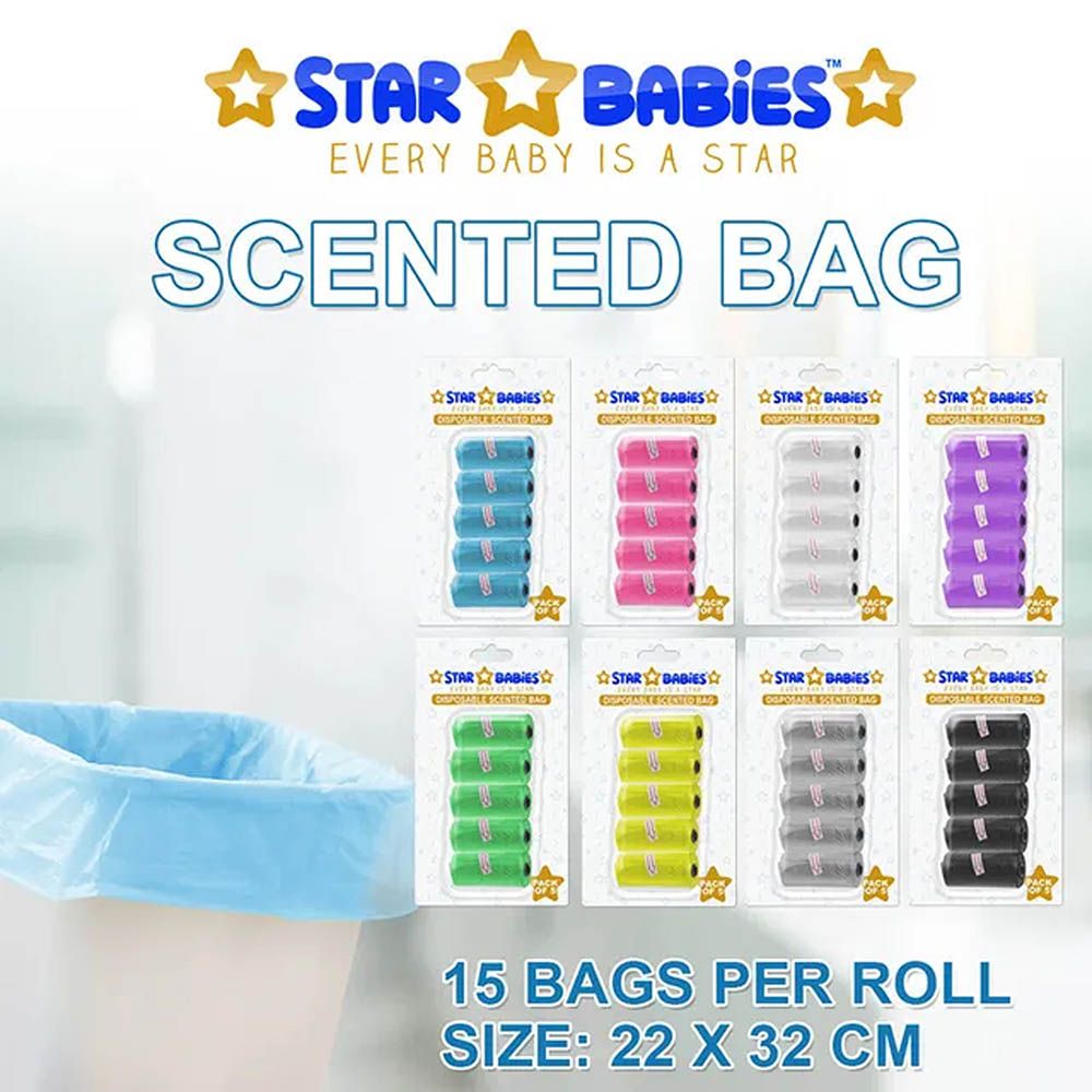 Star Babies - Changing Mat 15pcs & Scented Bag 3pcs - Lavender