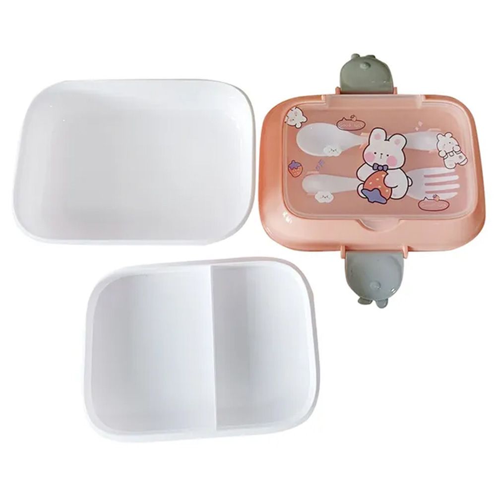 Star Babies - Lunch Box w/ Disposable Towel 3pcs - Pink Animal Print