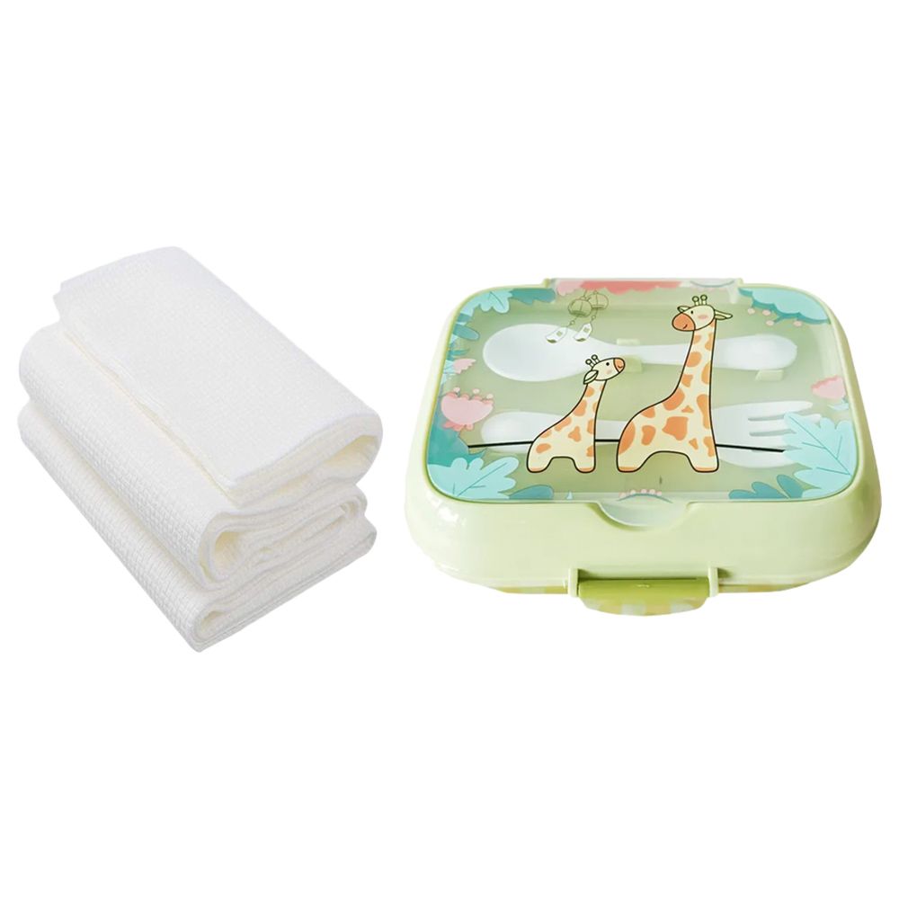 Star Babies - Lunch Box w/ Disposable Towel 3pcs - Giraffe