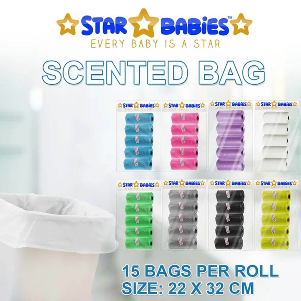 Star Babies - Scented Bag 5pcs & Disposable Bibs 10pcs