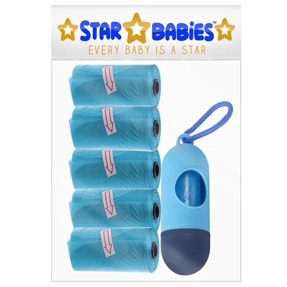 Star Babies - Caddy Diaper Bag Organizer & Disposable Bibs 5pcs & Scented Bag 5pcs - Blue