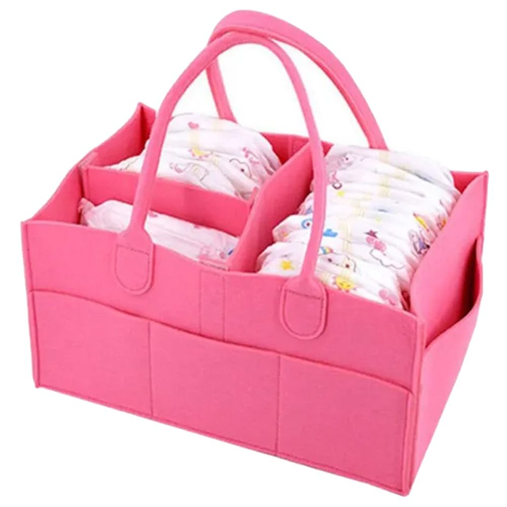 Star Babies - Caddy Diaper Bag Organizer & Disposable Towel 3pcs - Pink