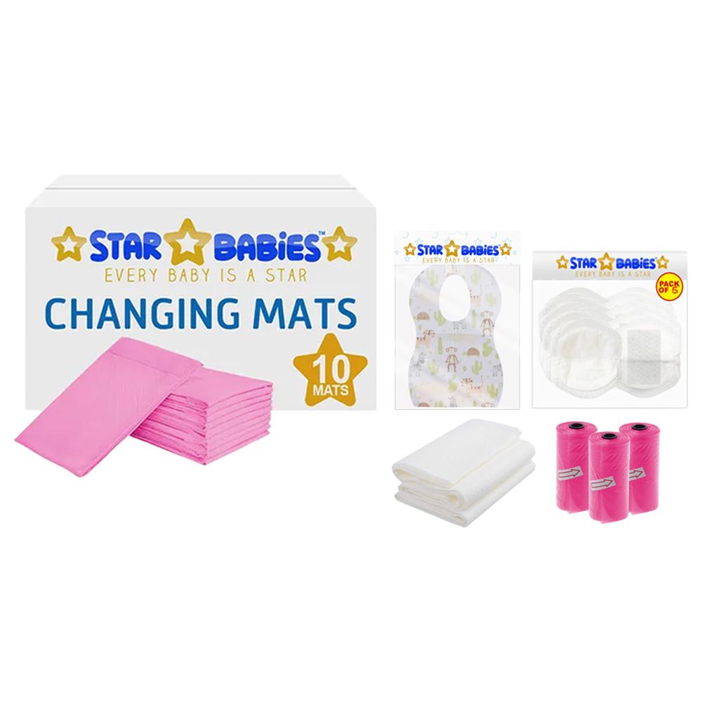 Star Babies - Baby Essentials Pack 5pcs - Pink