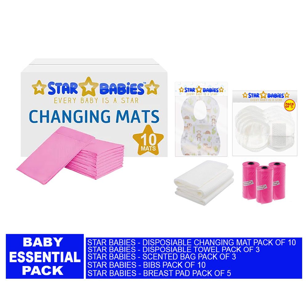 Star Babies - Baby Essentials Pack 5pcs - Pink