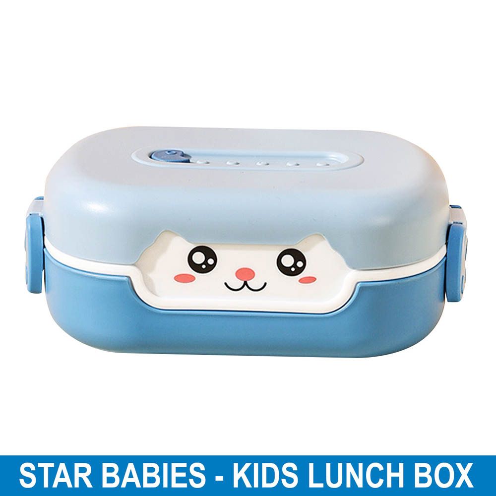 Star Babies - Kids Cat Lunch Box - Blue