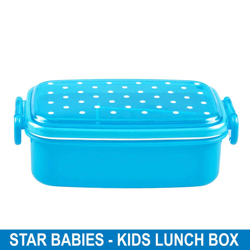 Star Babies - Kids Polka Dot Lunch Box - Blue