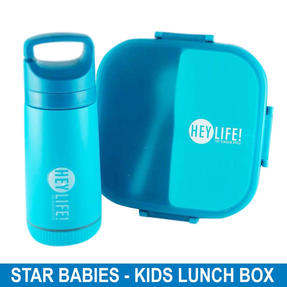 Star Babies - Kids Lunch Box w/ Water Bottle - Blue