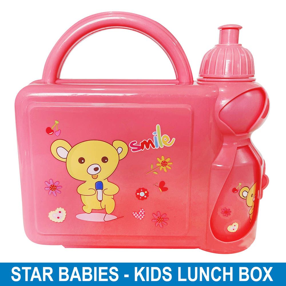 Star Babies - Kids Lunch Box w/ Water Bottle - Pink