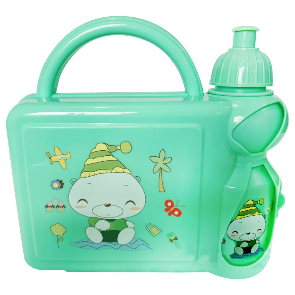 Star Babies - Kids Lunch Box w/ Water Bottle - Light Green