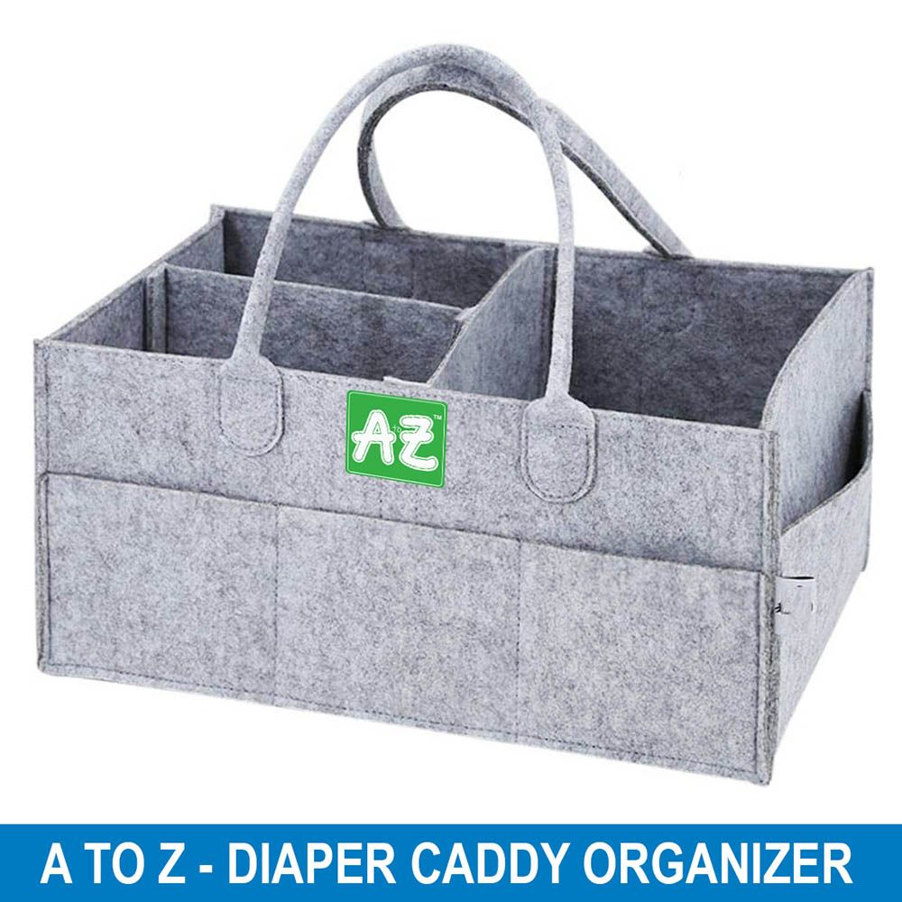 Star Babies - A To Z Diaper Caddy Organizer - Grey