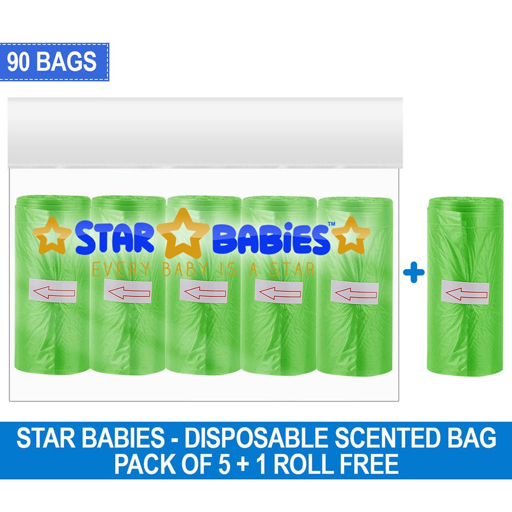 Star Babies - Scented Bag - Pack Of 6 - 90 Bags - Green