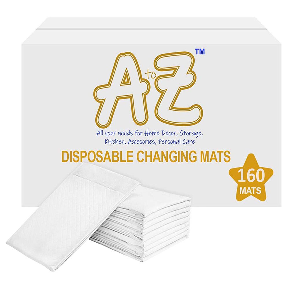 A To Z - Large Disposable Changing Mats - 160pcs - White