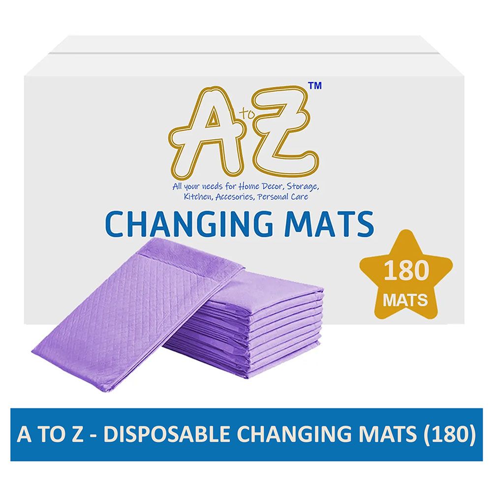 A To Z - Large Disposable Changing Mats - 180pcsavender