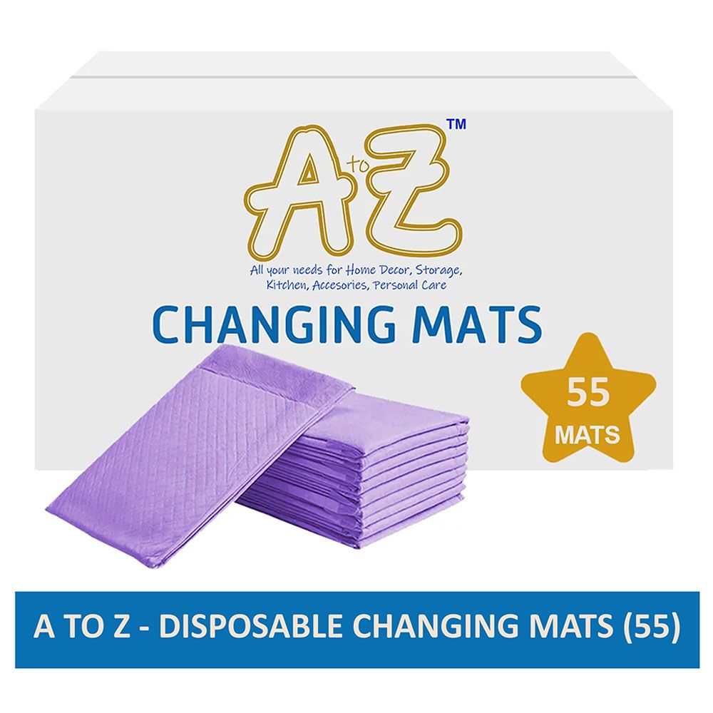 A To Z - Large Disposable Changing Mats - 55pcsavender