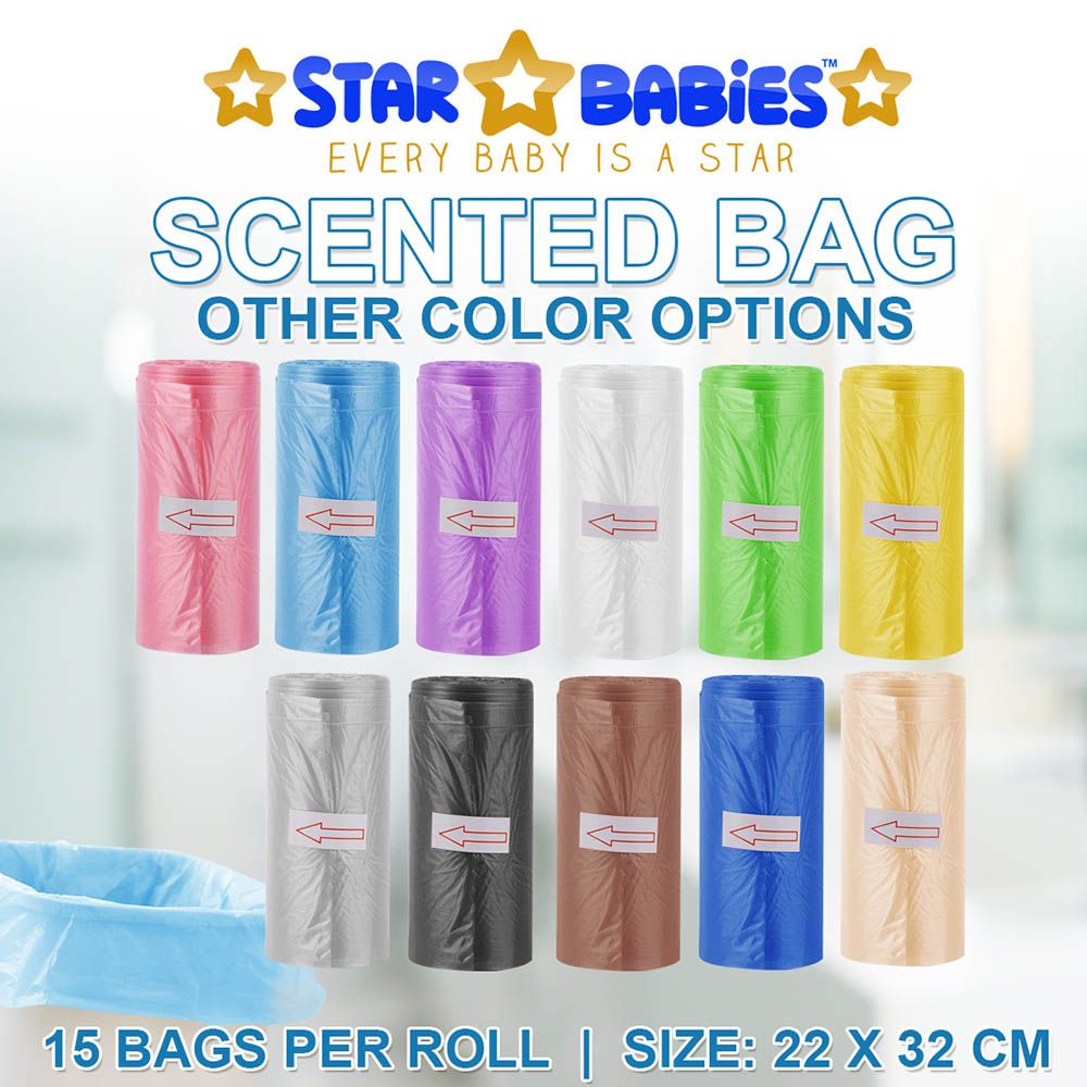 Star Babies - Changing Mat 10pcs, Scented Bag w/ Dispenser - Pink