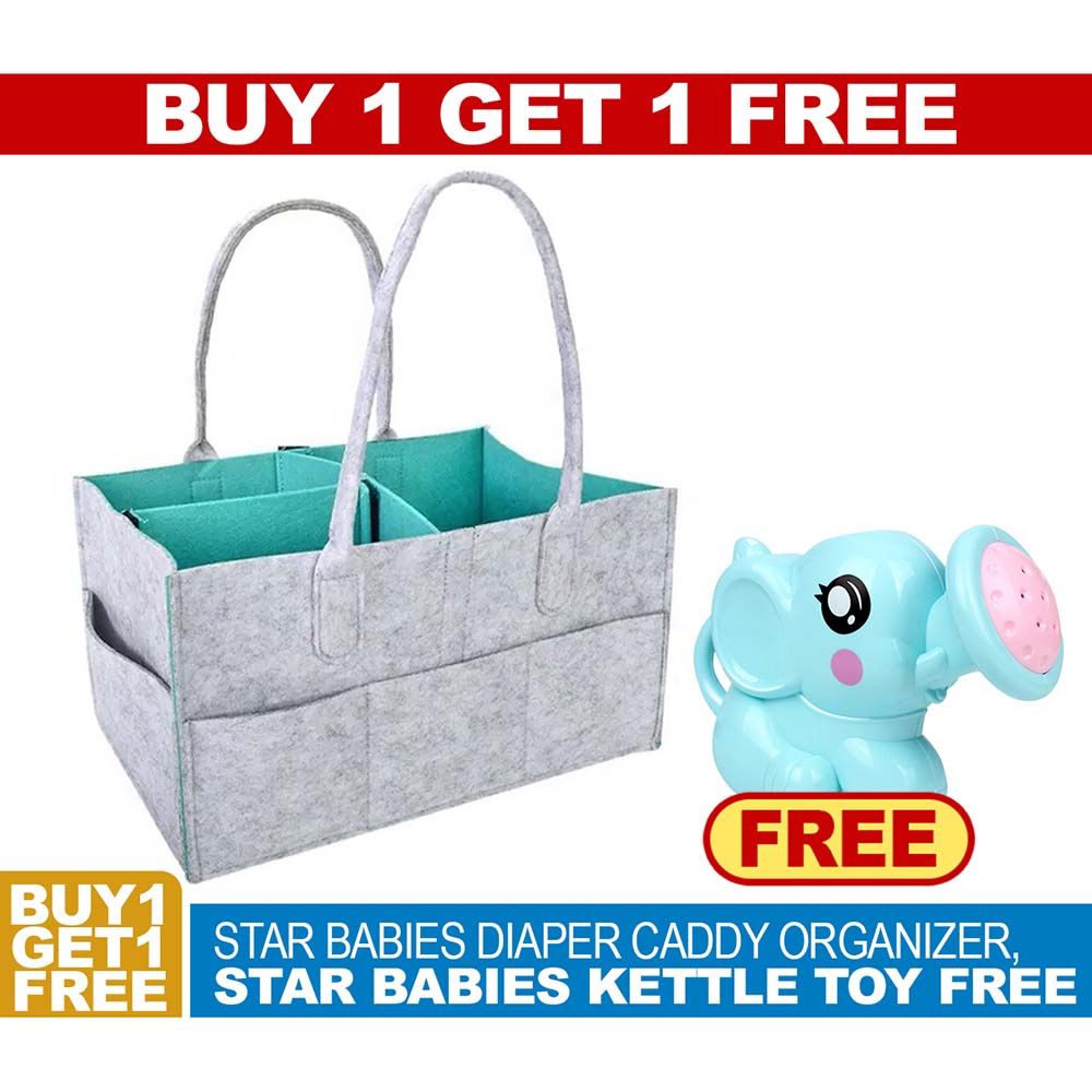 Star Babies - Caddy Diaper w/ Kettle Toy - Blue