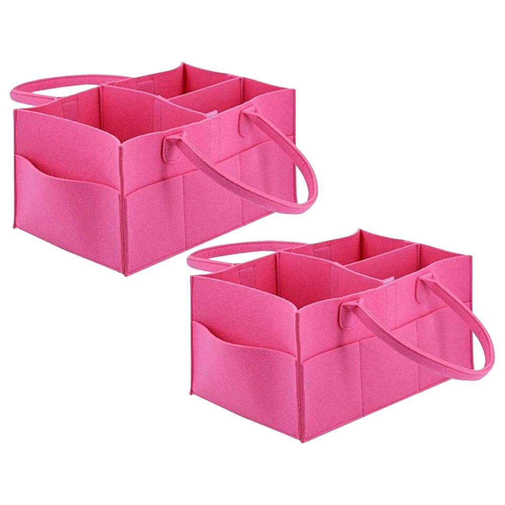 Star Babies - Diaper Caddy Organizer Pack Of 2 - Pink