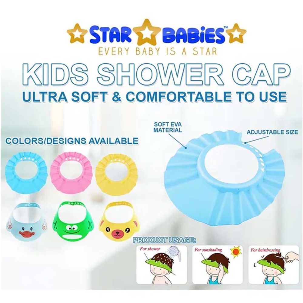 Star Babies - Smart Bath Tub w/ Shower Cap - Blue