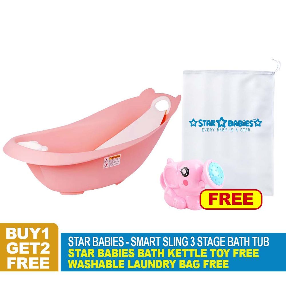 Star Babies - Smart Bath Tub w/ Kettle Toy - Pink