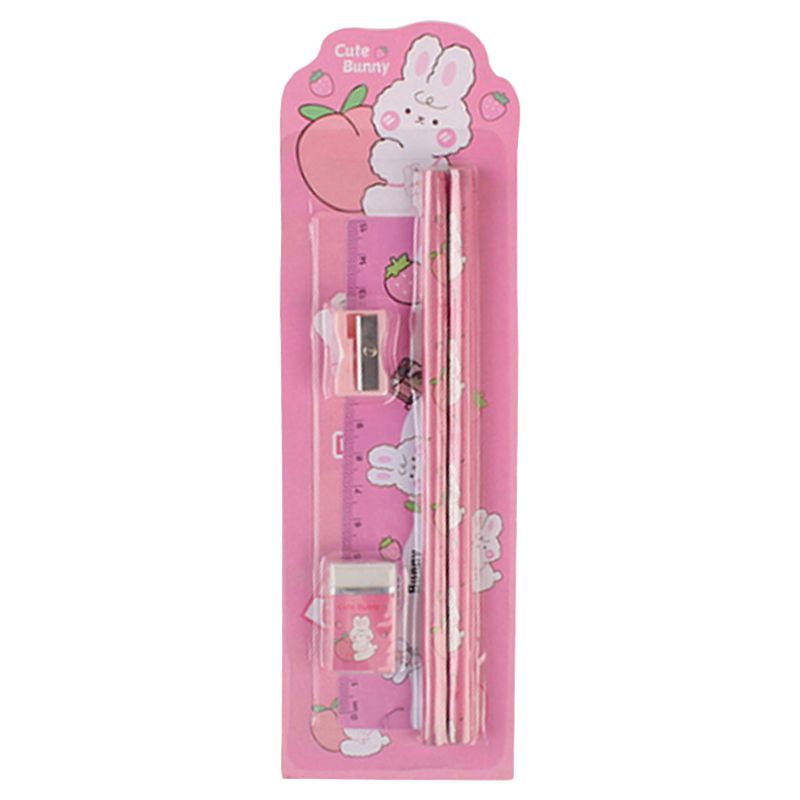 Star Babies - Bunny Stationery Set - Pack Of 5 - Pink