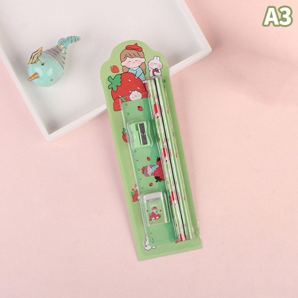 Star Babies - Strawberry Stationery Set - Pack Of 5 - Green