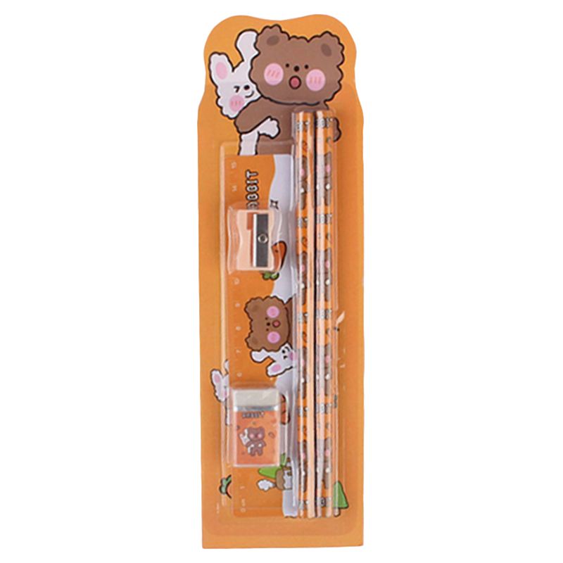 Star Babies - Rabbit Stationery Set - Pack Of 5 - Brown