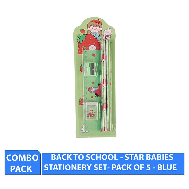 Star Babies - Stationery Set - Pack Of 5 - Green