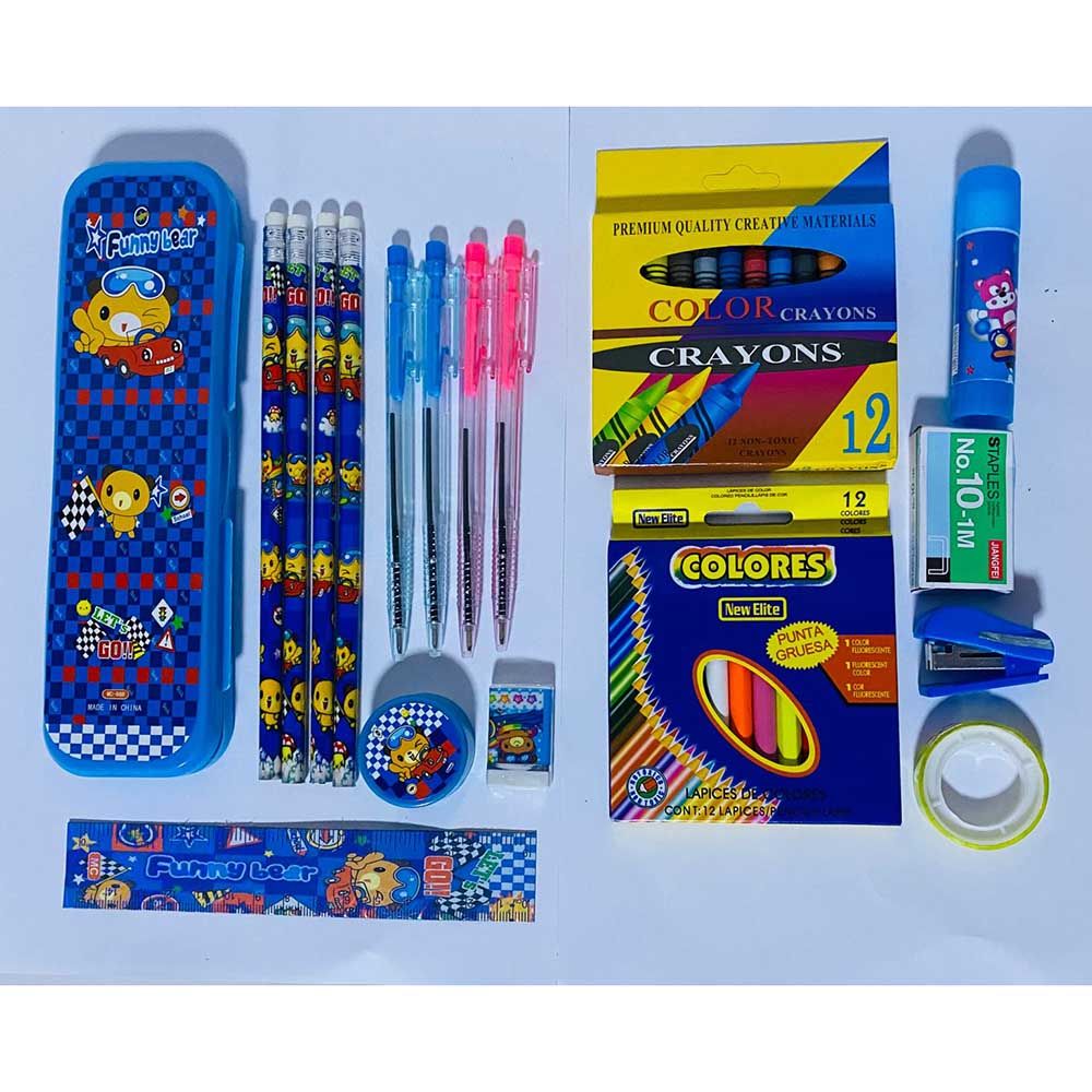 Star Babies - Stationery Set - Pack Of 15 - Blue